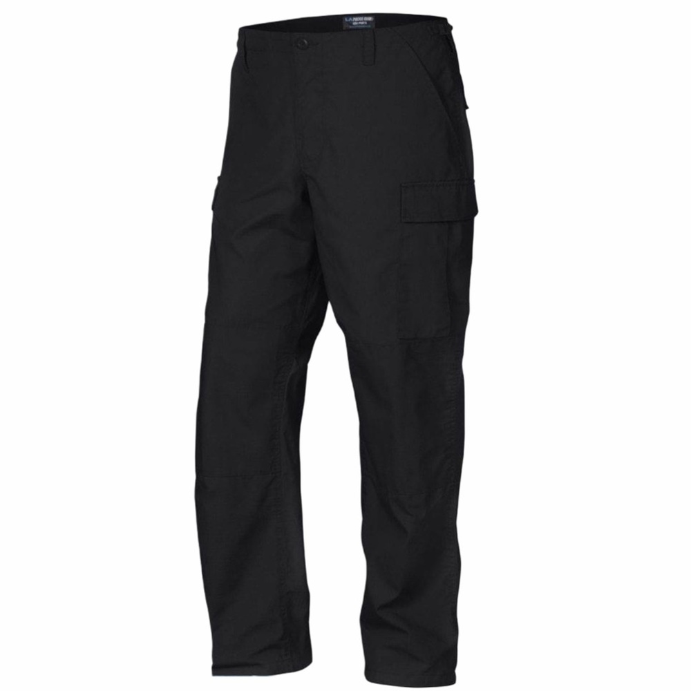 LA Police‎ Gear BDU Tactical Pants With Zipper Black Mens Sz Large Reg 39/32.5